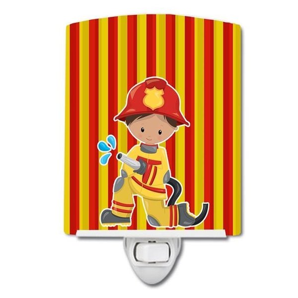 Carolines Treasures Carolines Treasures BB6995CNL Fireman Boy Ceramic Night Light BB6995CNL